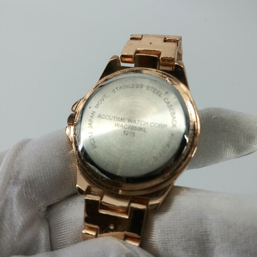Vivani Accutime Watch Corp Women Wristwatch Metal Bracelet - Picture 5 of 10